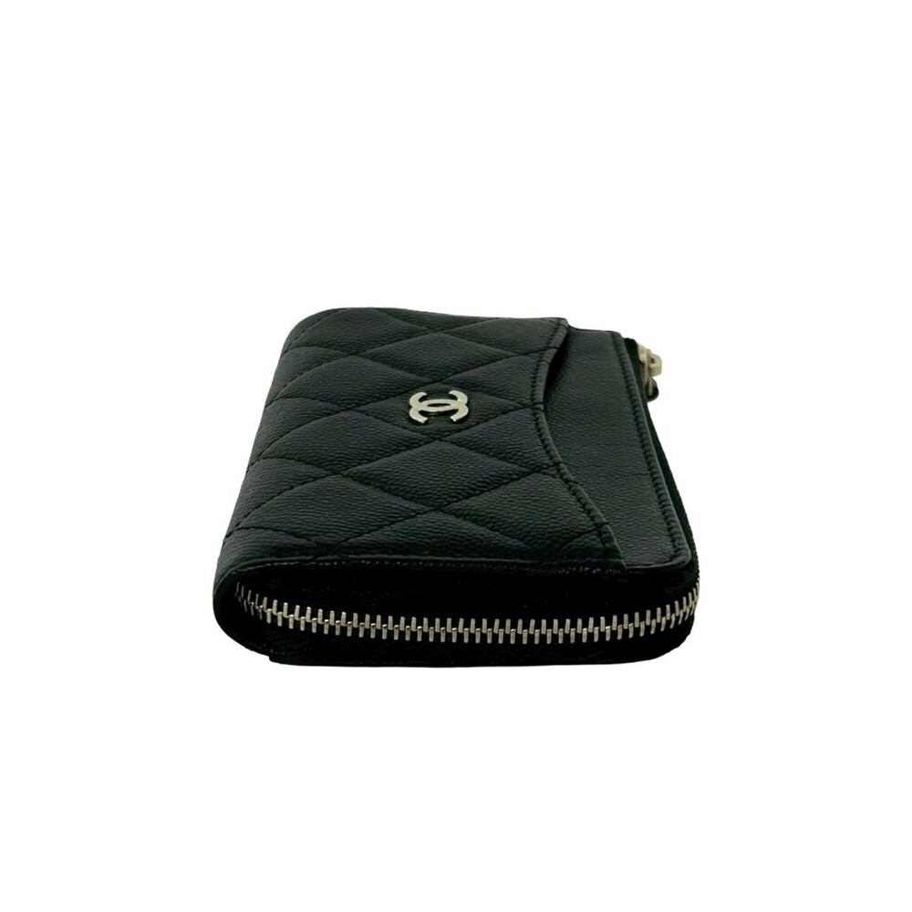 CHANEL Authentic Black Caviar Leather Wallet - Picture 5 of 9